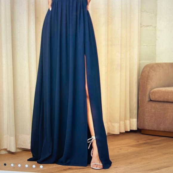 Heavenly Hues Navy Blue Maxi Dress, Size M - Picture 5 of 5
